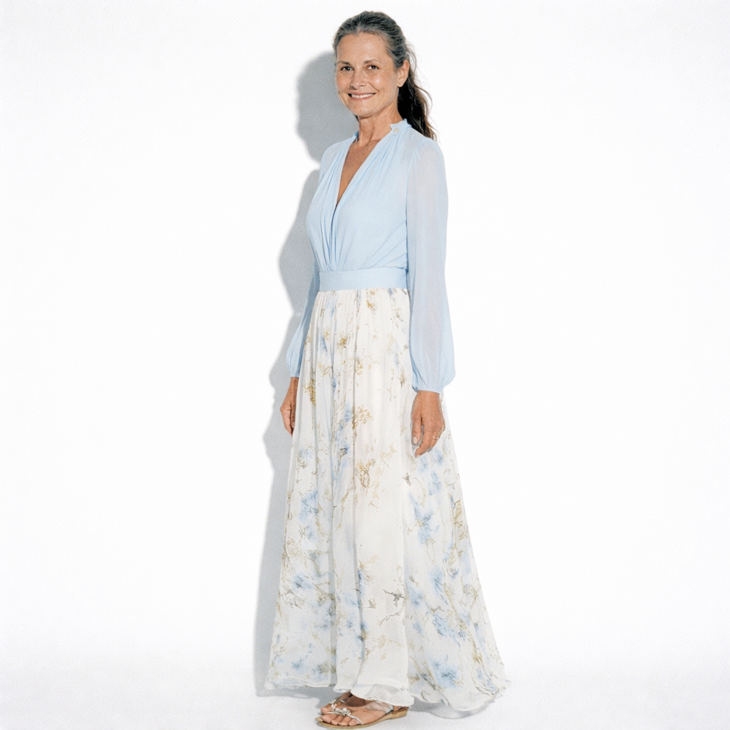 Lunea Mode® | Zara Elegant Floral Maxi Dress