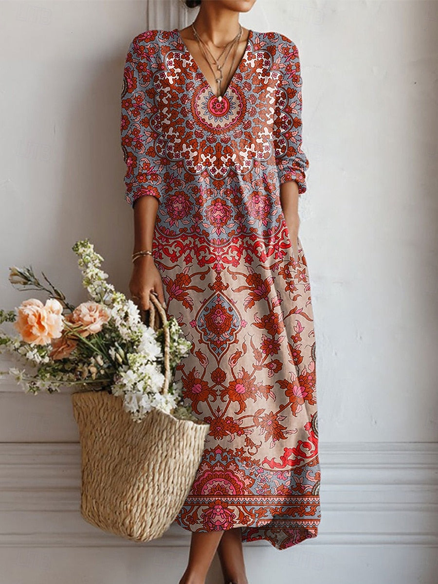 Isa bohemien maxi-jurk