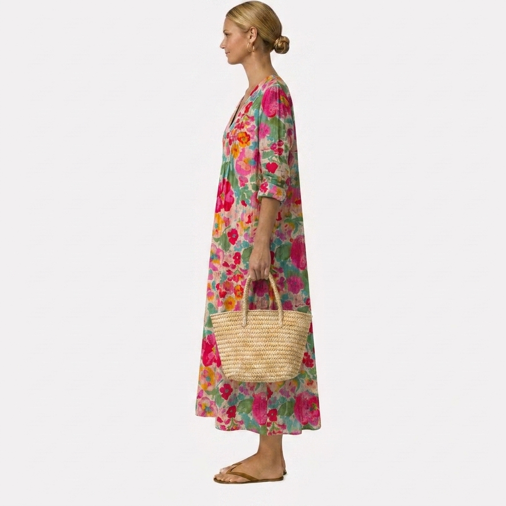 Rosa Elegant Floral Dress