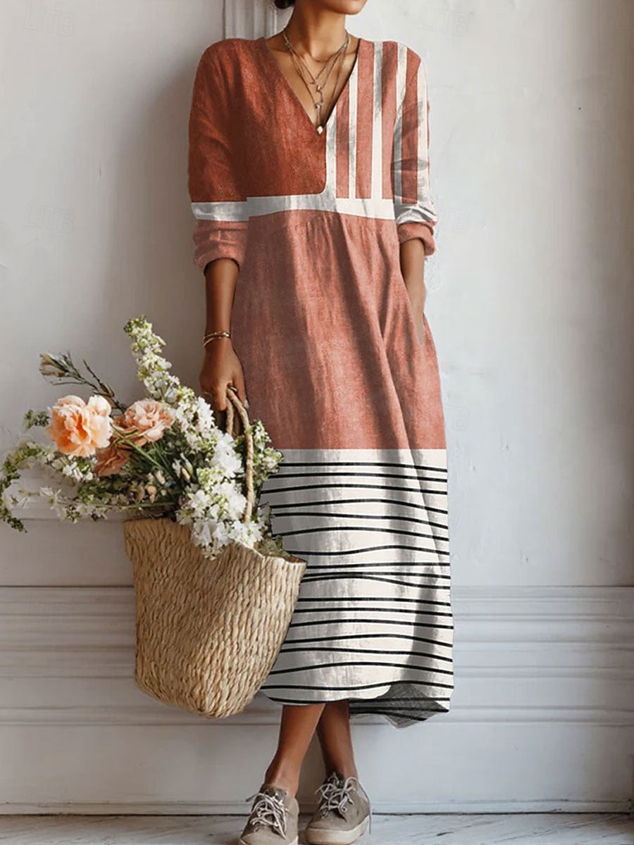 Fenne bohemien maxi-jurk