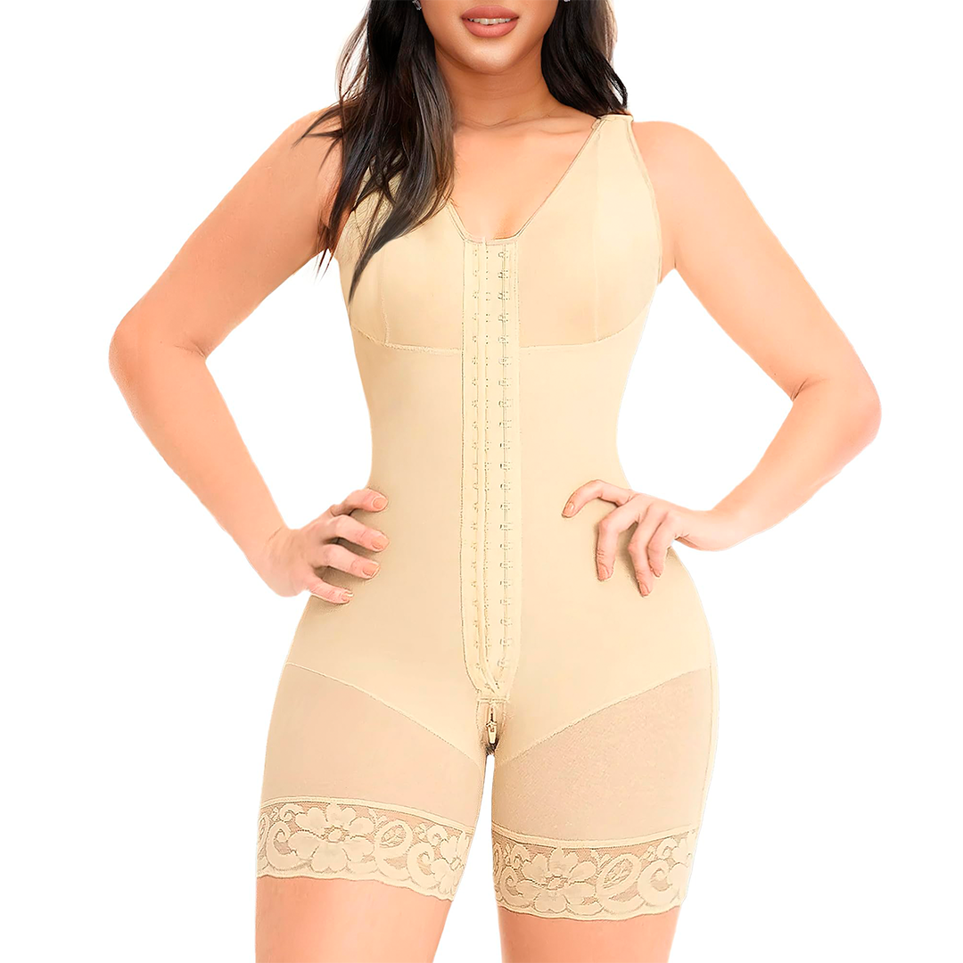 Lunea Mode Fajas Colombianas Shapewear for Women Tummy Control Post Surgery Full Body Shaper Butt Lifter with Zipper Crotch