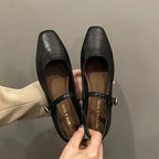 Clarisse French Mary Jane Flats