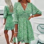 Thessaly™ | Elegant Floral Maxi Dress-