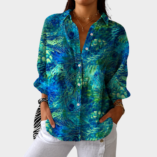 Lightweight and Colorful Printed Blouse