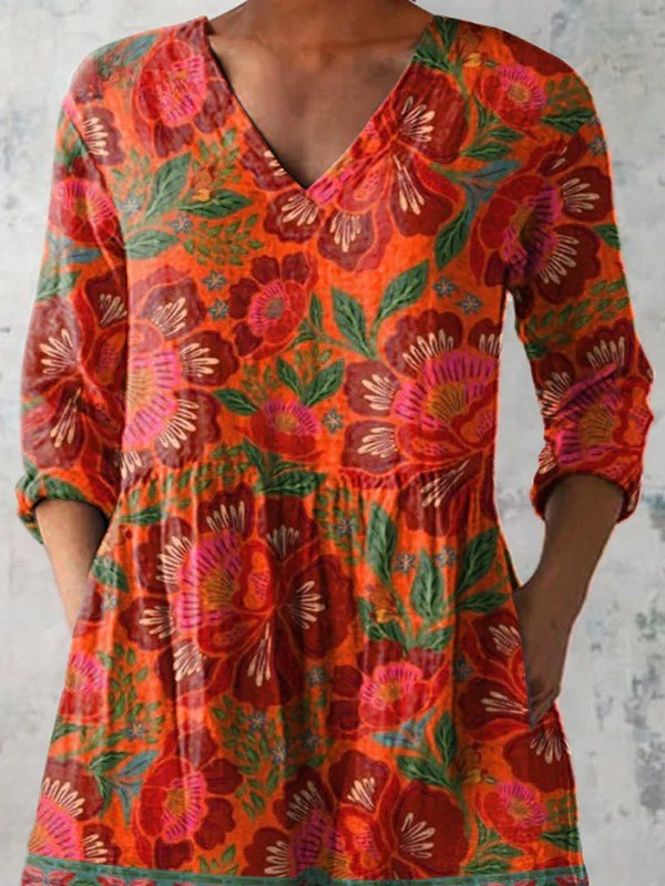 Felicita | Long V-Neck Blouse