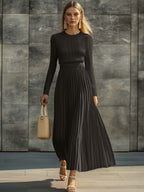 Charlotte | Casual Knitted Satin Dress