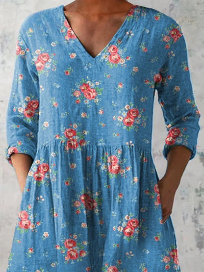 Mabel | Long V-neck Blouse