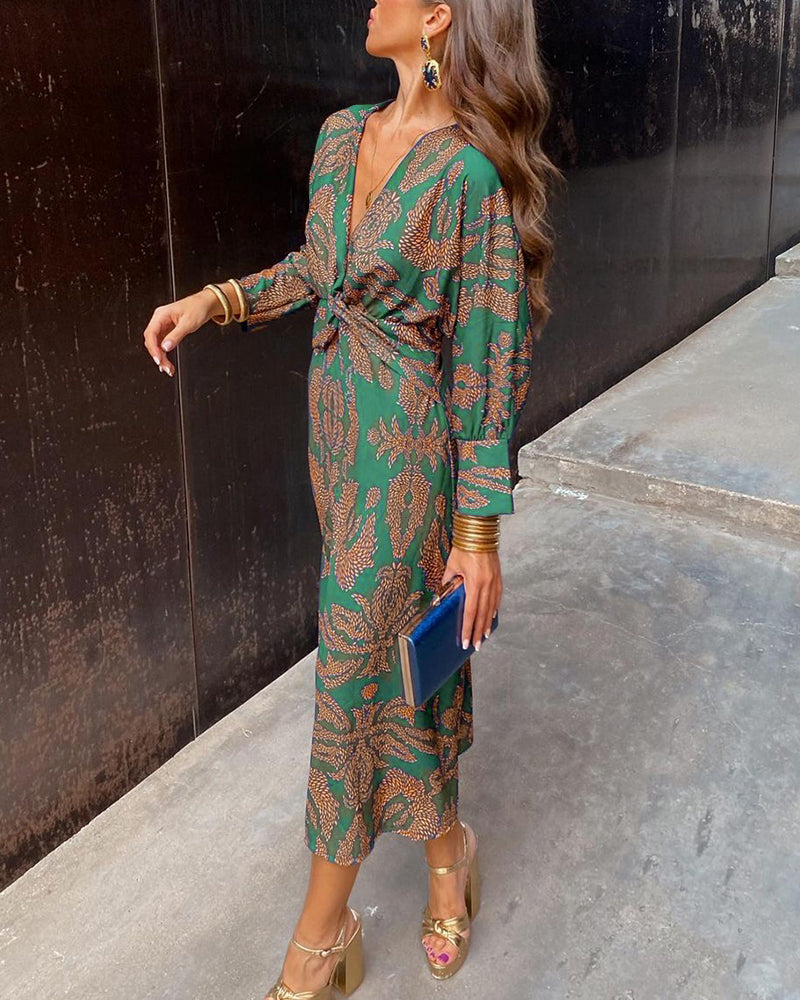 Celeste | Elegant Floral Midi Dress