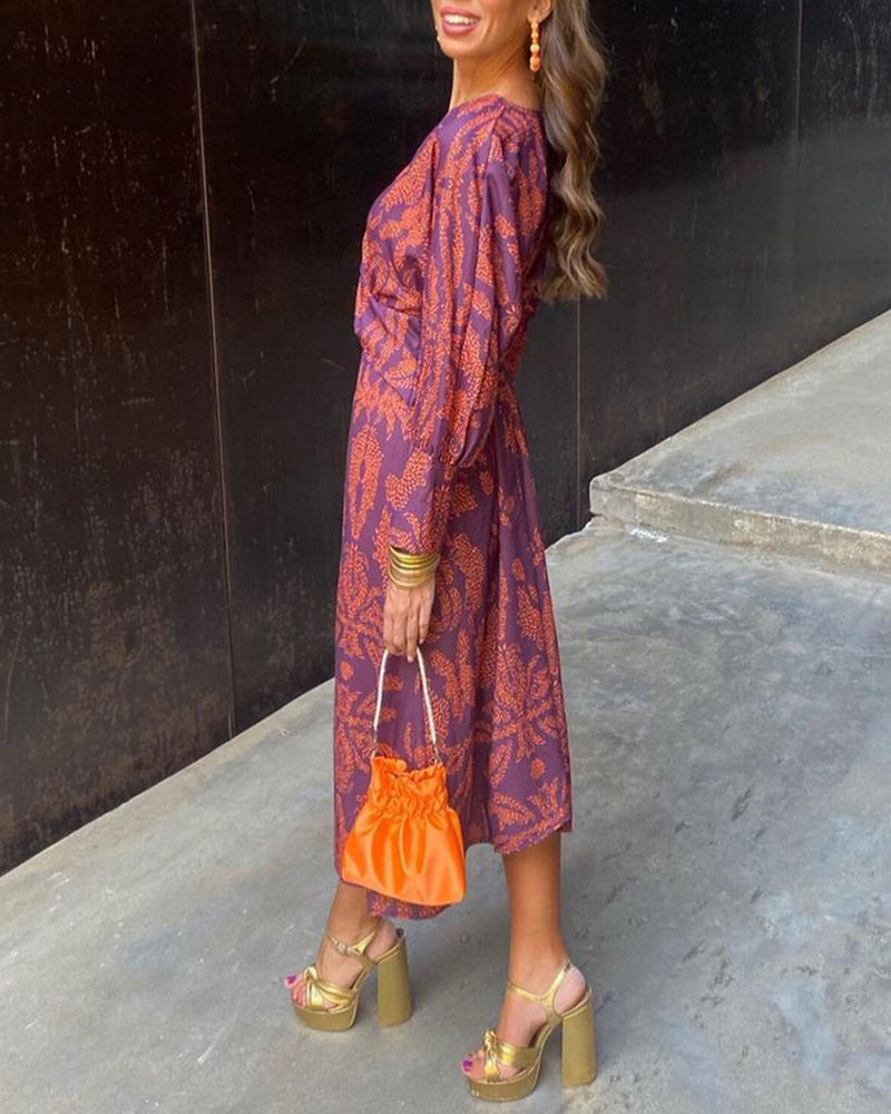 Celeste | Elegant Floral Midi Dress