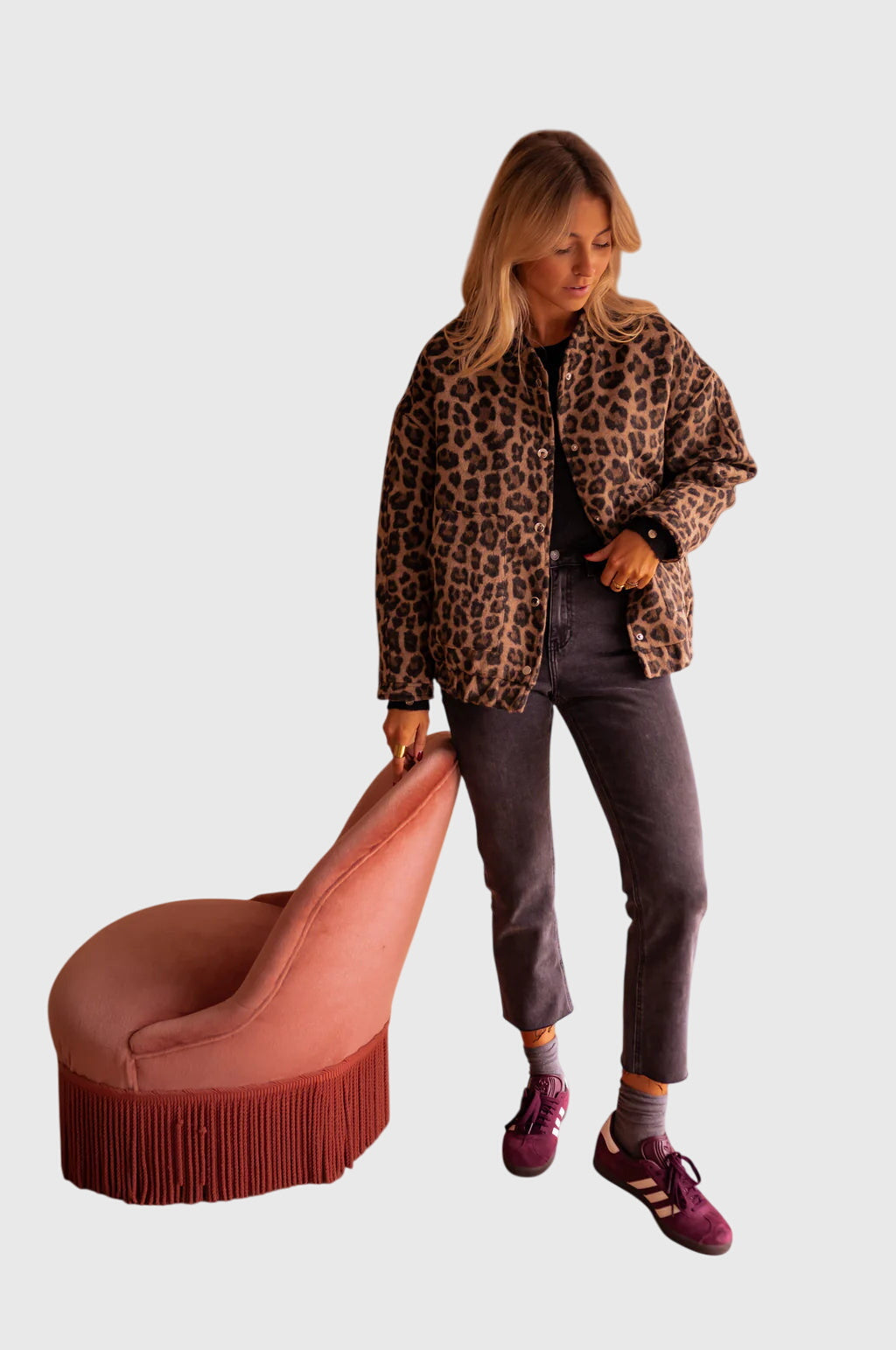 Leonora | Chic Leopard Print Jacket