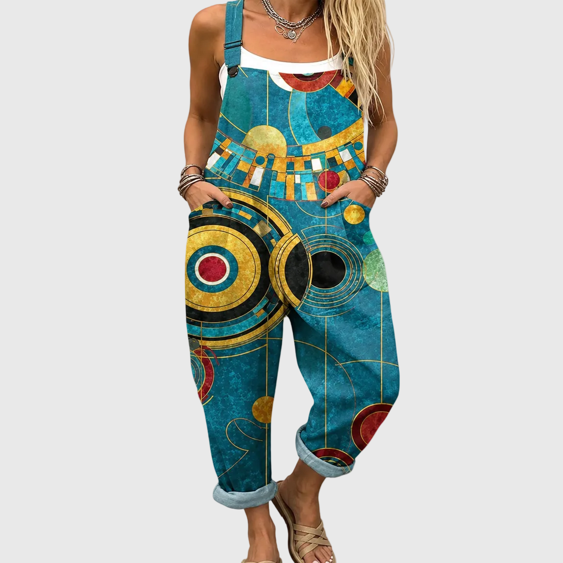 Soft Jumpsuit Art Deco Style