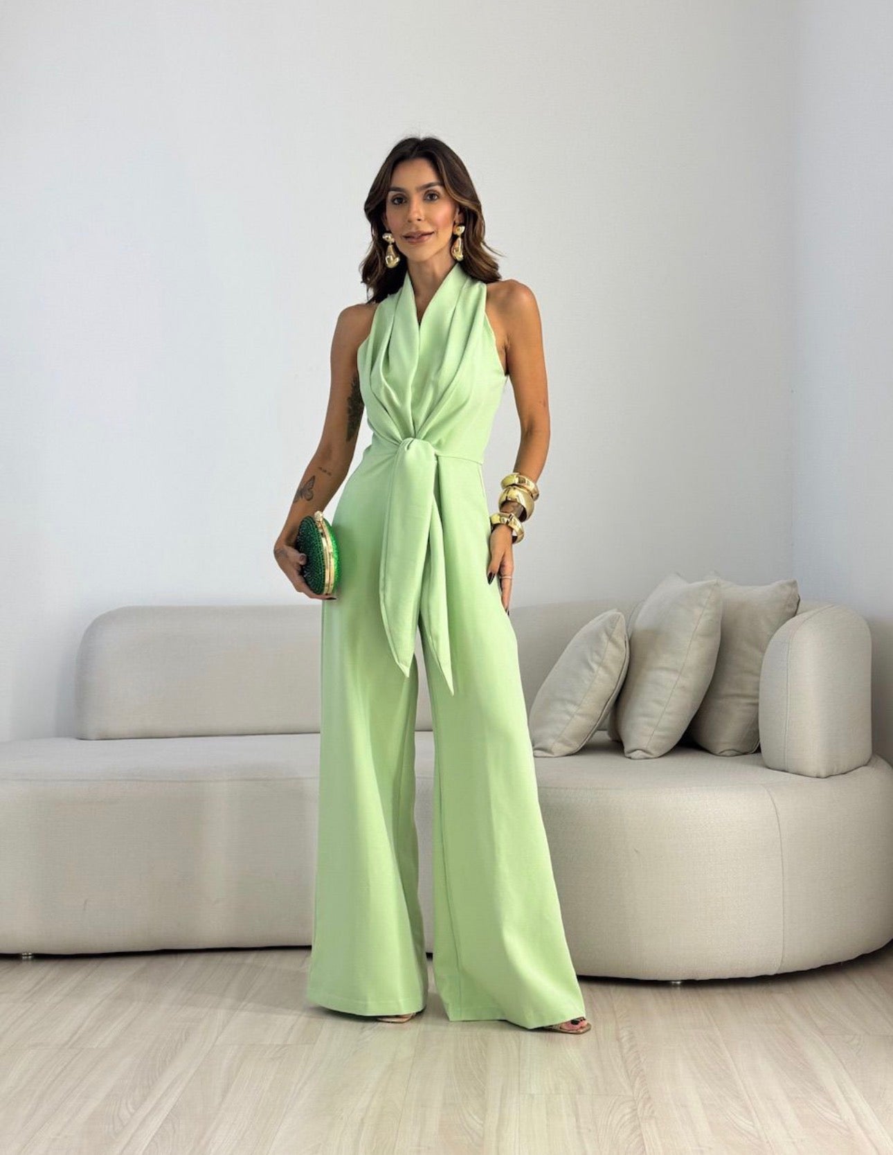 Sleeveless Wide-Leg Jumpsuit