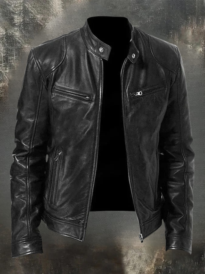 Damien | Classic Leather Jacket
