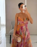 Giselle - vestido largo con estampado floral