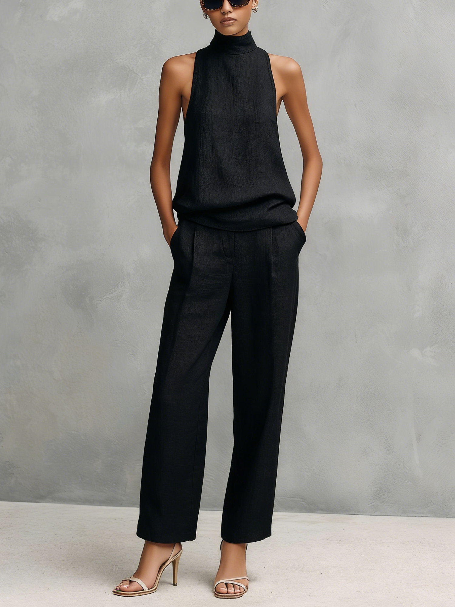 Ava | Elegant Linen Two Piece Set