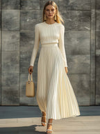 Charlotte | Casual Knitted Satin Dress