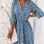 Thessaly™ | Elegant Floral Maxi Dress-