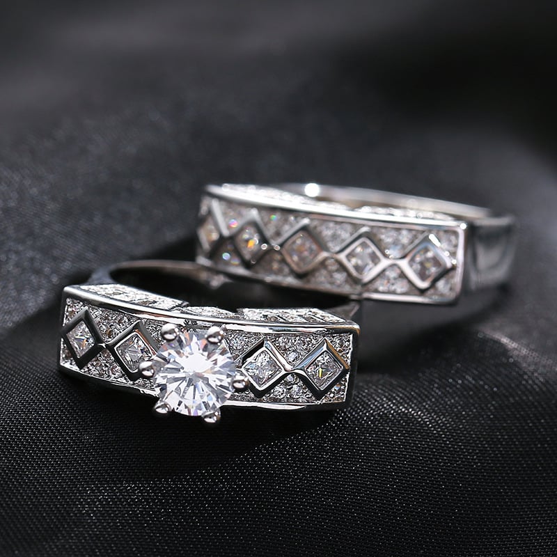Marina | Cold Wind Zircon Ring Set
