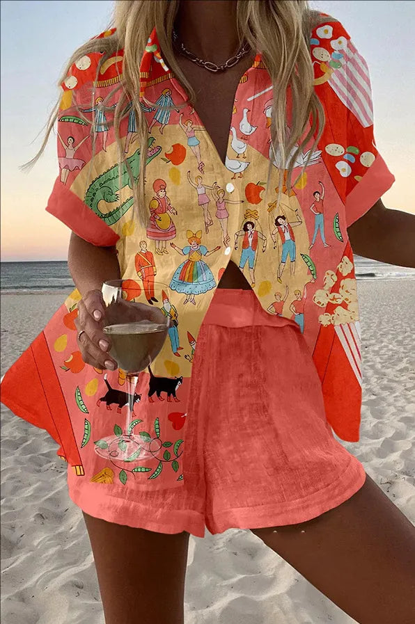 Eliza™ | Summer Top and Shorts Set