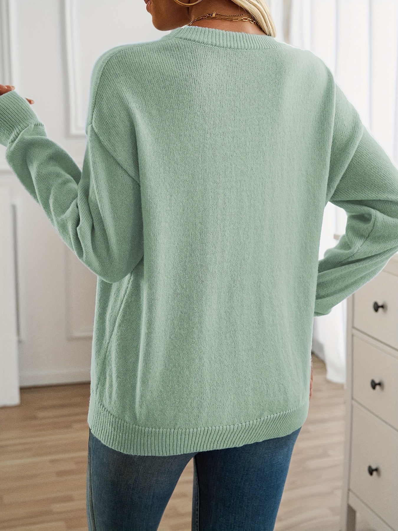 Elisabeth - Long Sleeve Crew Neck Sweater
