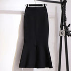 La Rue Houndstooth Trumpet Skirt