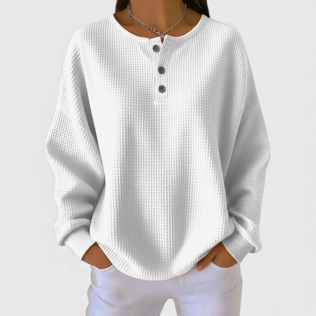 Edith - Cozy Button Front Sweater