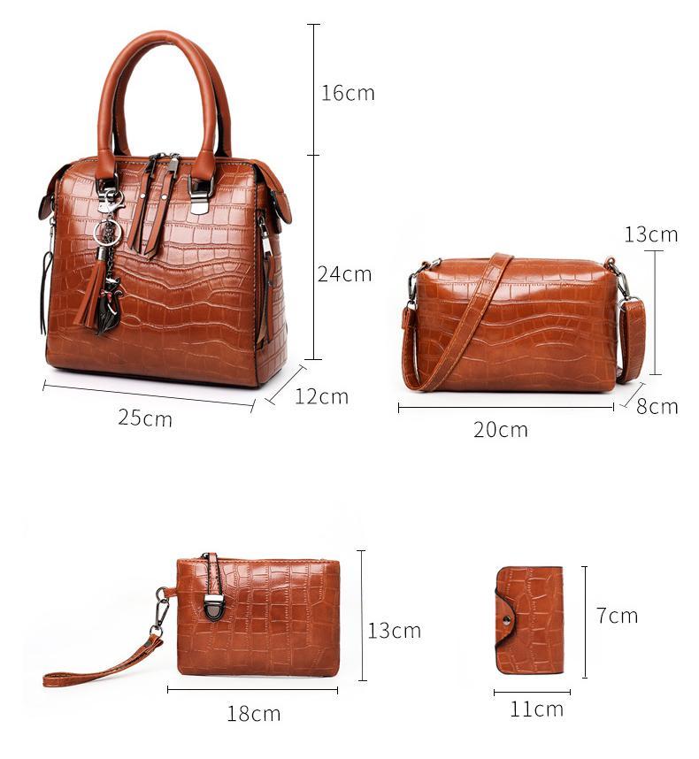 Olivia Classic Elegance | Modern 4-Piece Bag Set