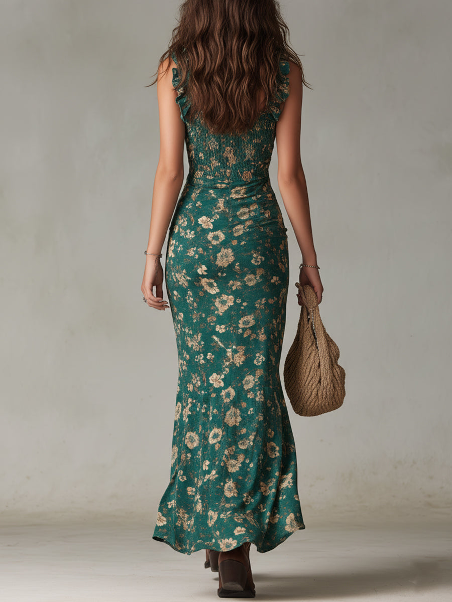 Mayfair | Elegant Retro Maxi Dress