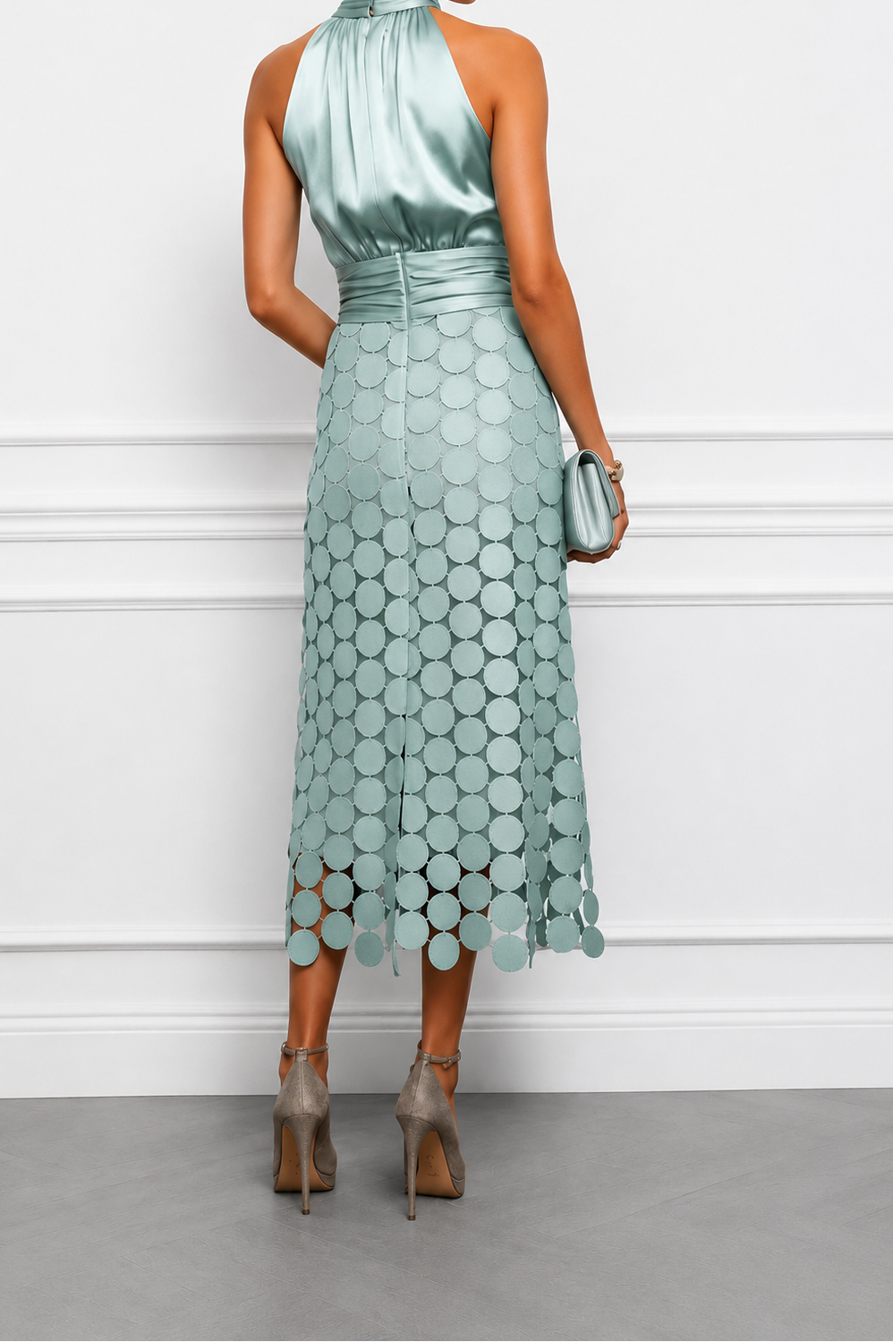 Celine | Elegant Midi Wedding Dress For Summer