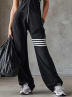 Giada™ | Retro Sports Hooded Striped Jumpsuit