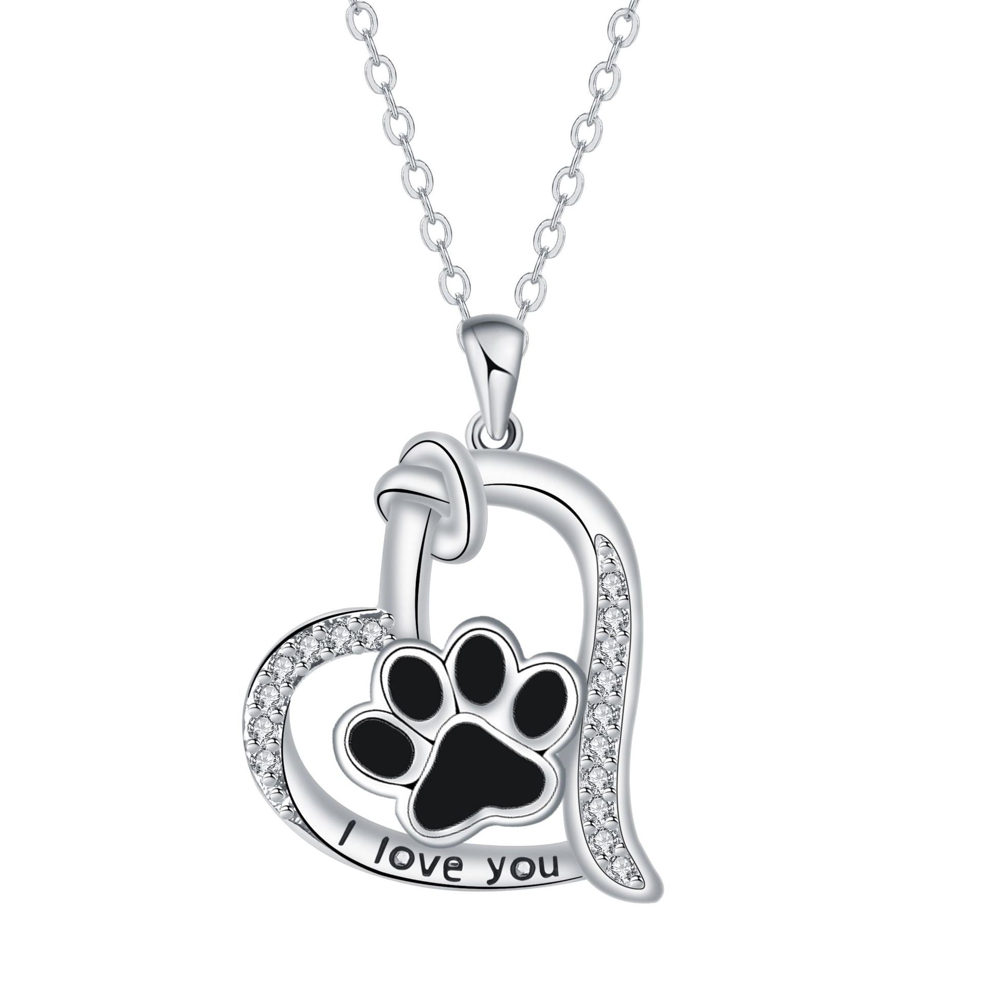 Paw Print Pendant Necklace