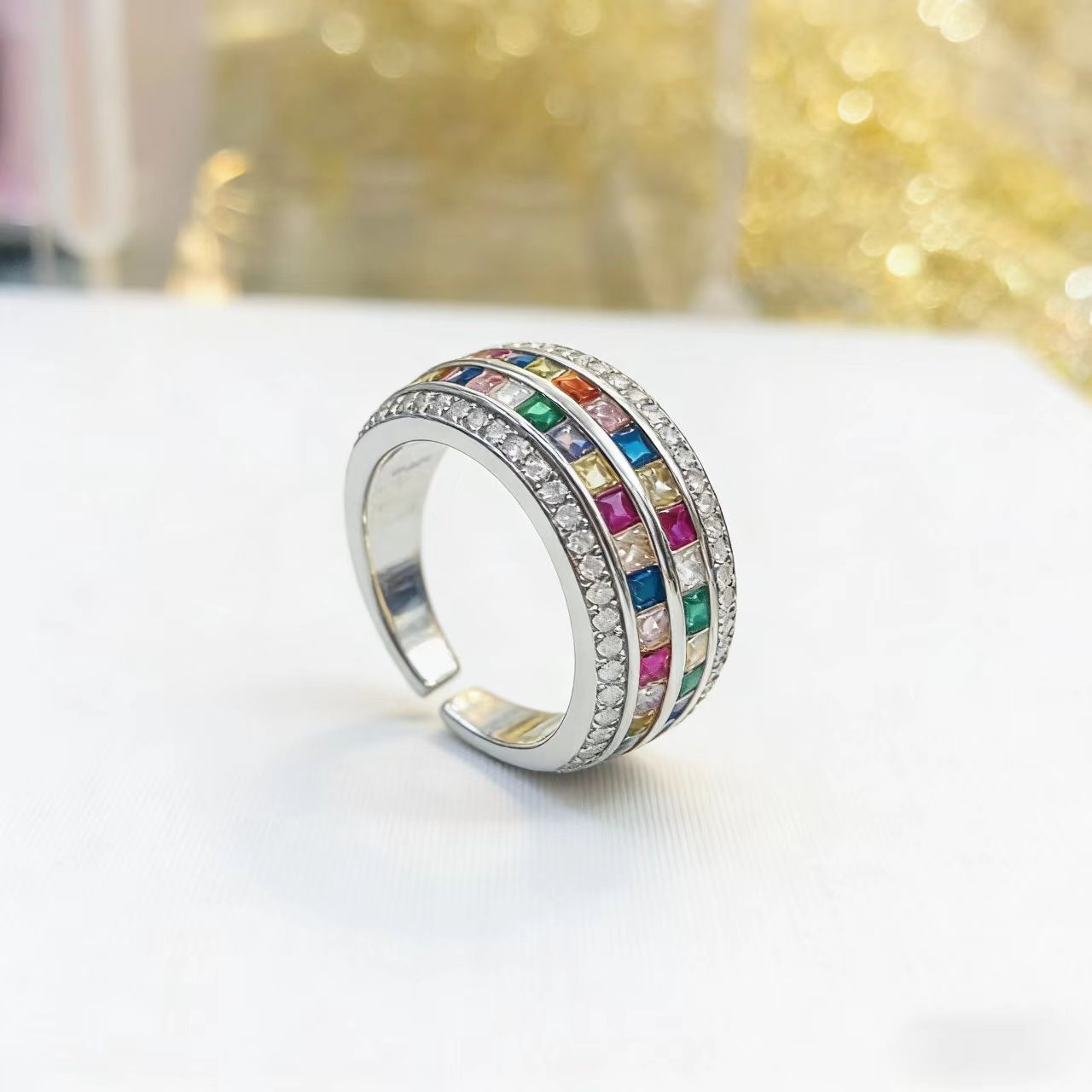 Aurora | Rainbow-Stone Elegant Ring
