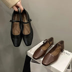 Clarisse French Mary Jane Flats