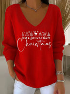 Monica - Elegant Christmas Knit Top