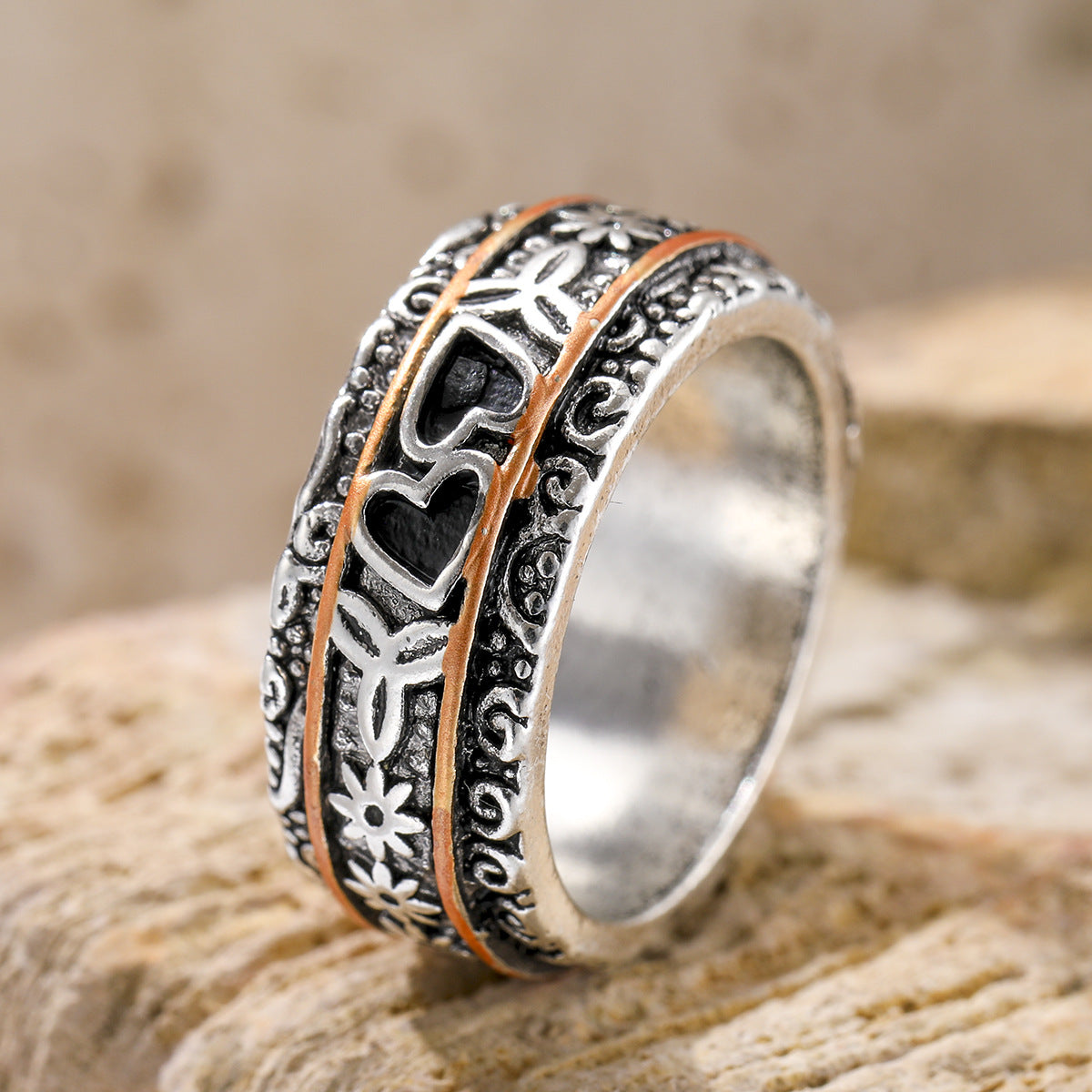 Alaric | Engraved Silver Heritage Ring