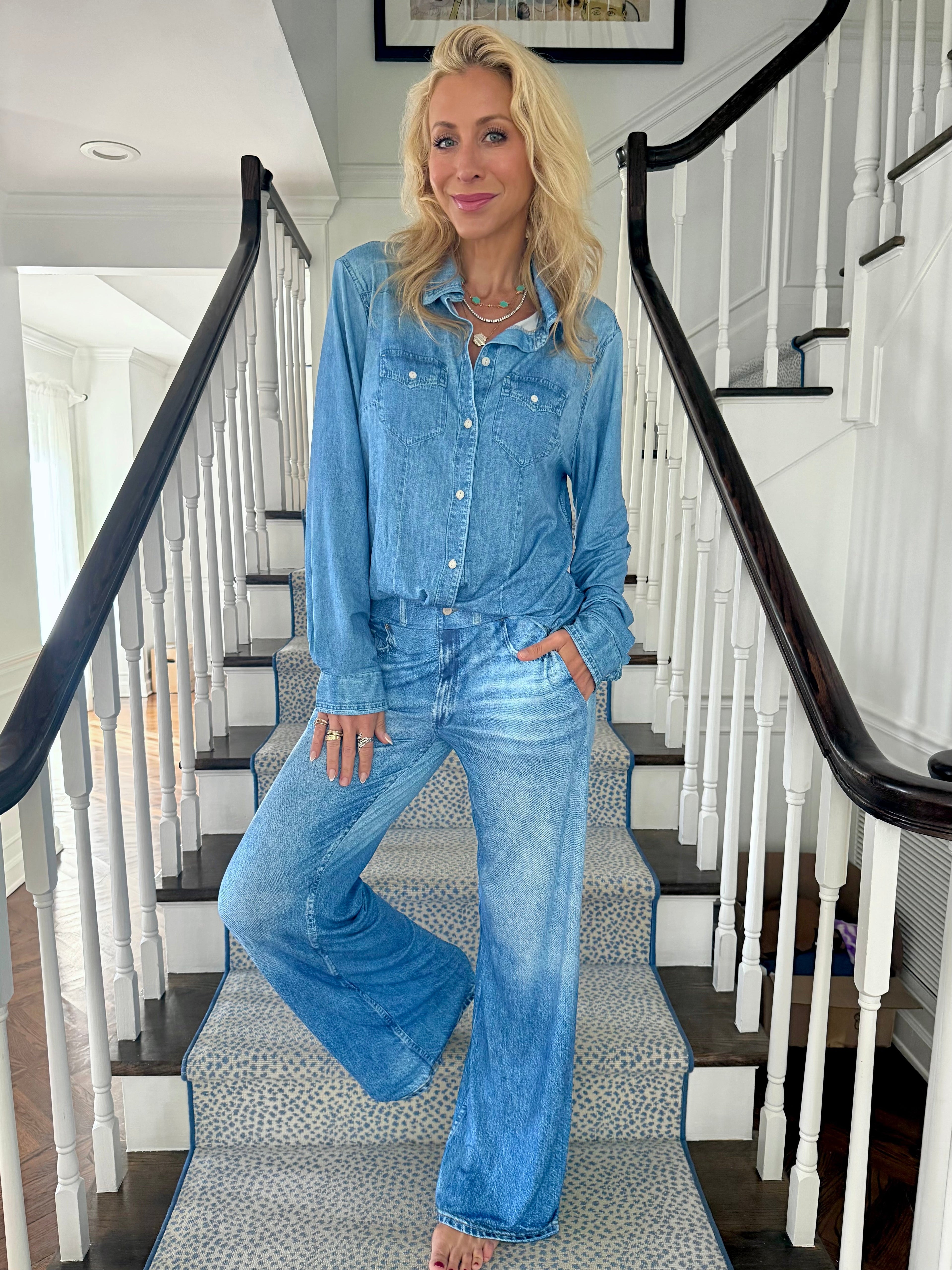 Jordann Jammies Denim Dreams Pajama Set