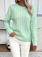 Antonella - Casual Loose-Fit Round Neck Sweater