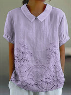 Lily | Floral Embroidered Shirt