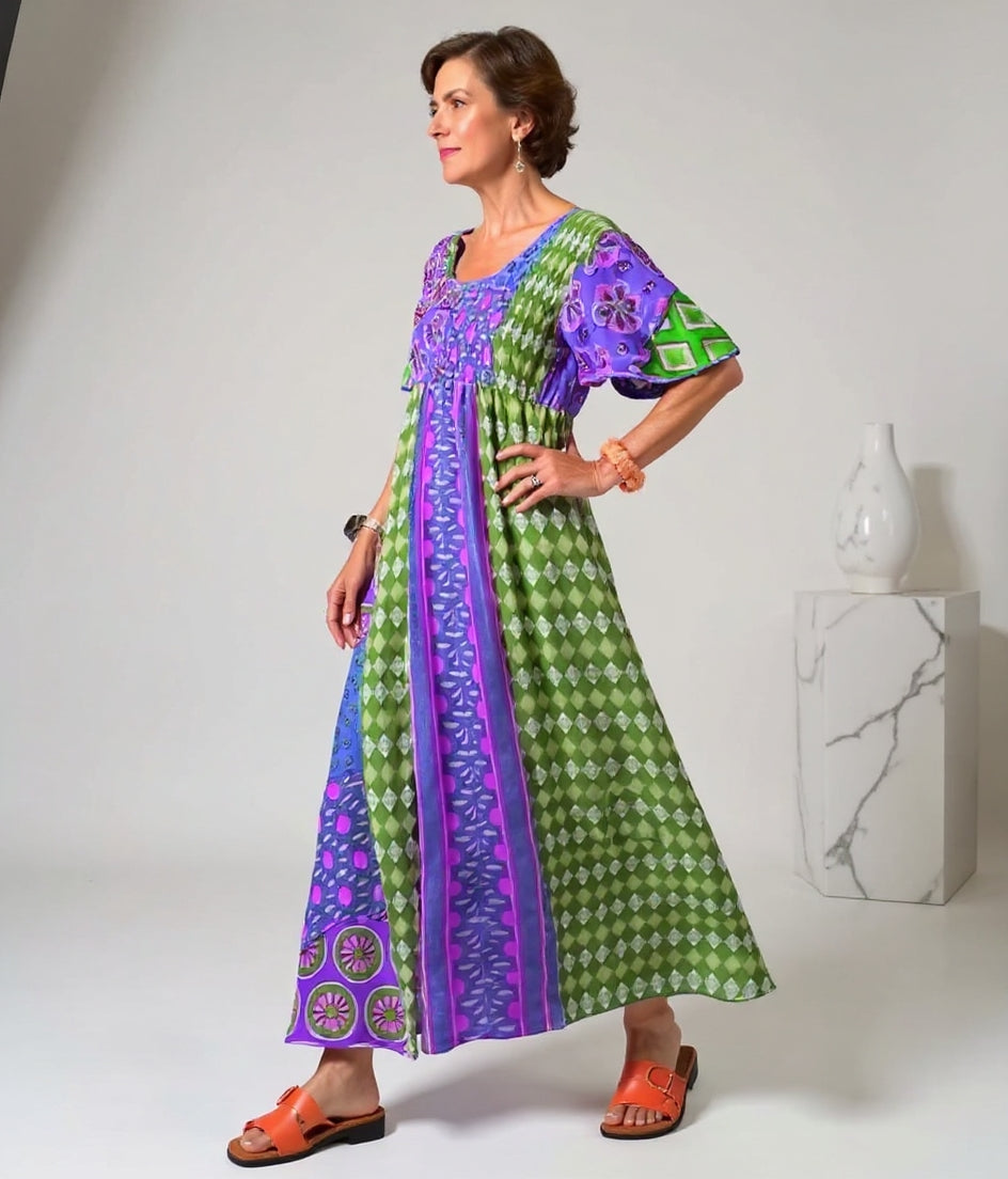 Isola | Timeless Bohemian Dress in Colourful Design