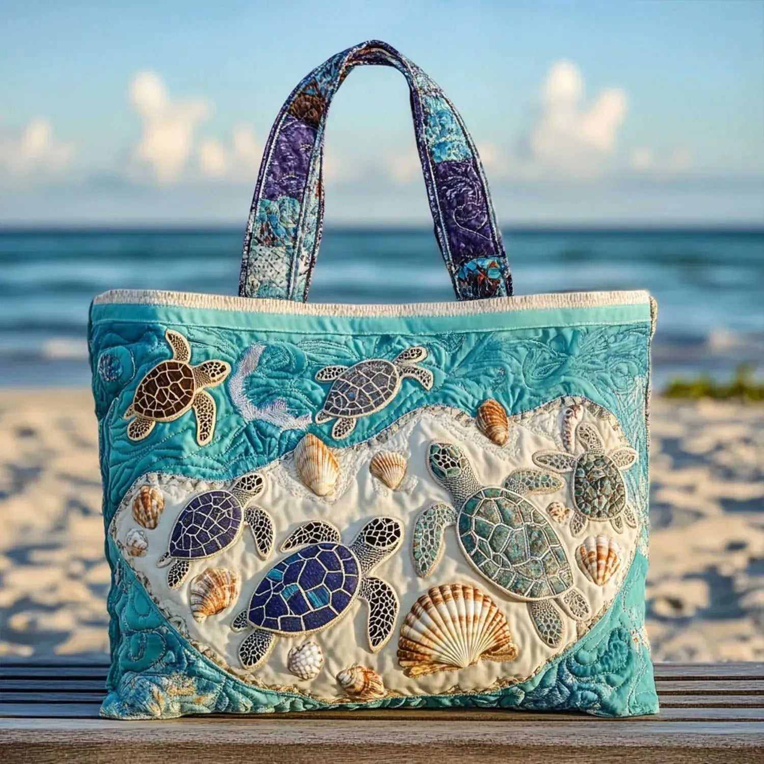 Handmade Turtle Embrace Bag