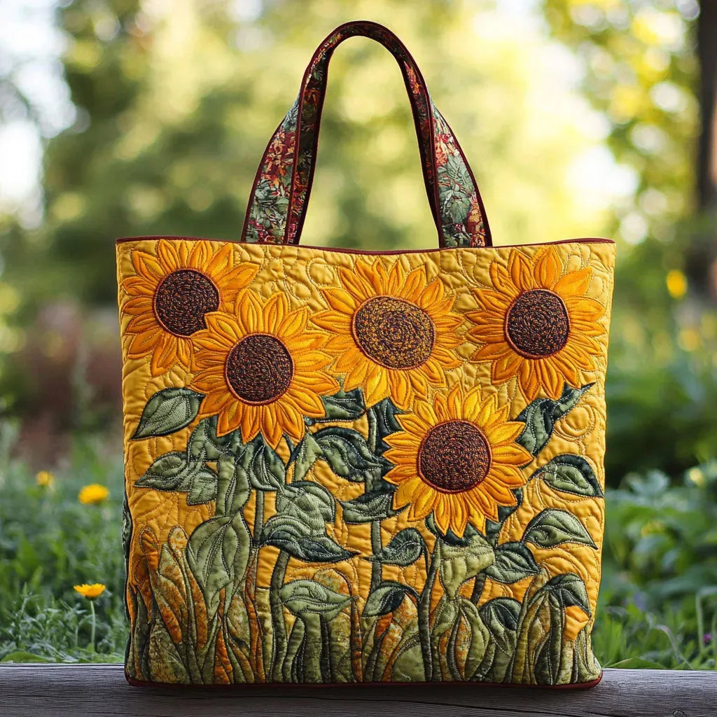 Classic Sunflower Print Bag