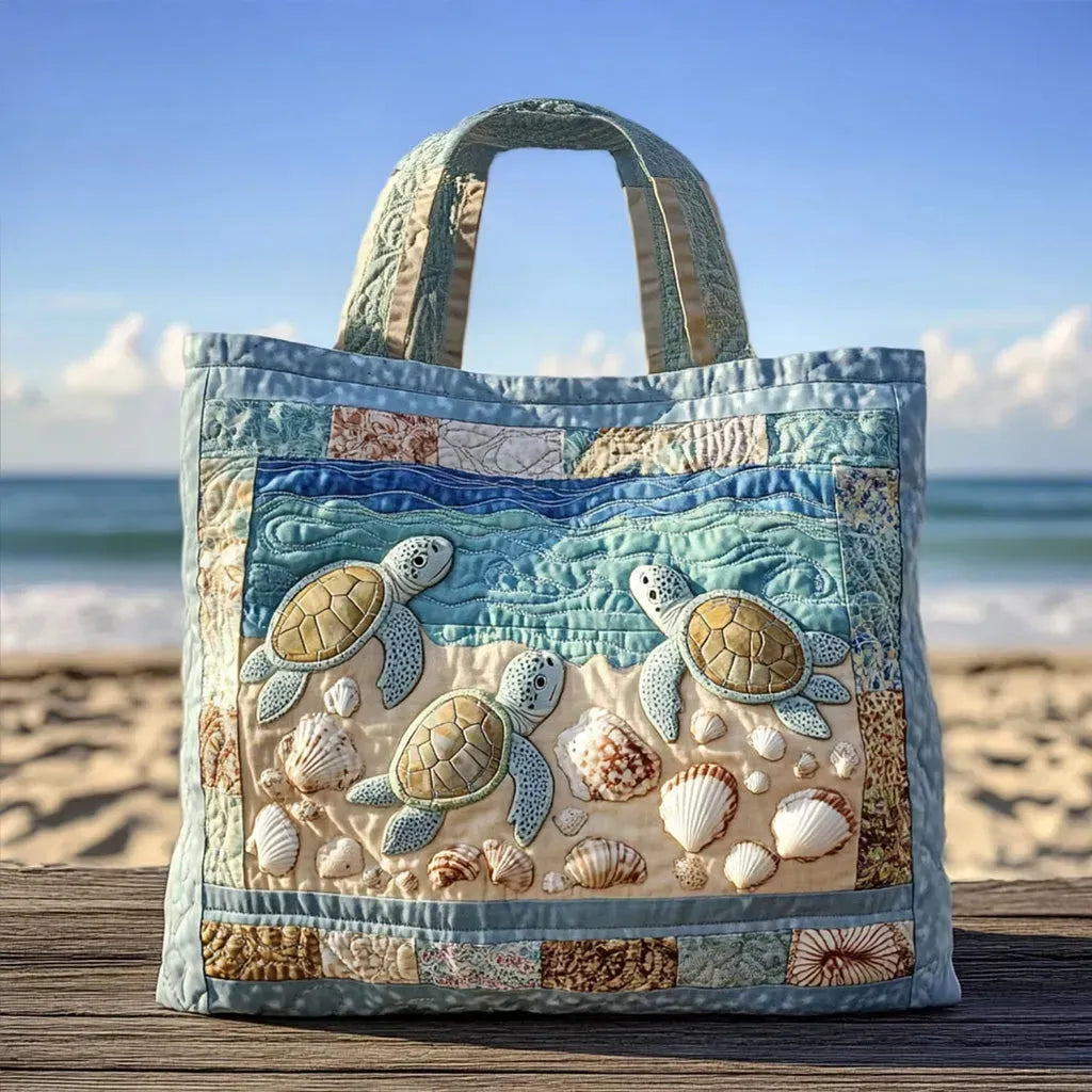 Handcrafted Quilted Turtle Bag
