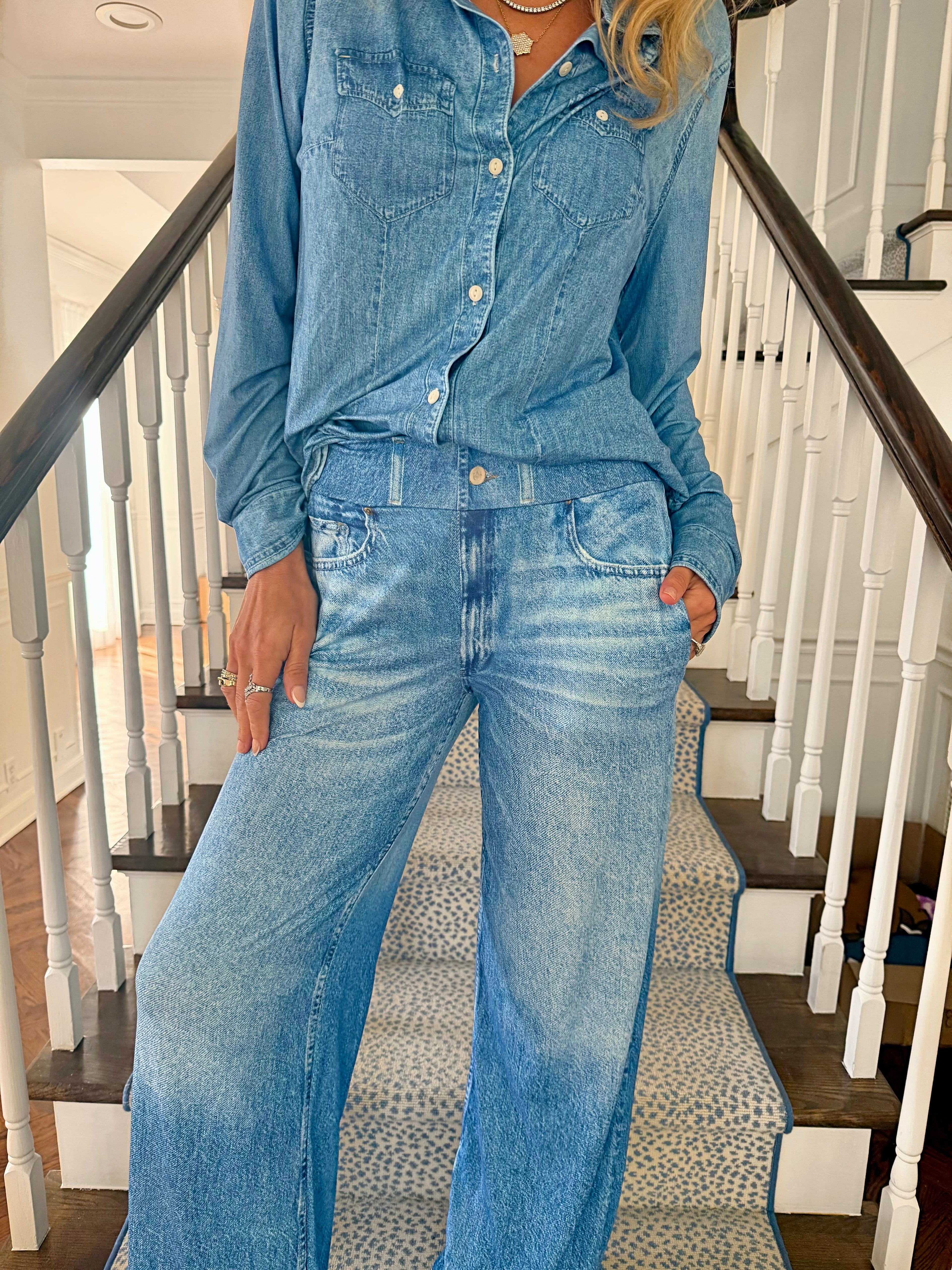 Jordann Jammies Denim Dreams Pajama Set