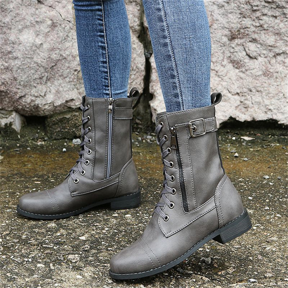 Erica Toe Side Zipper Orthopedic Boots