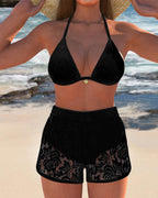 Laluna® | Elegante Effen Kanten Bikiniset