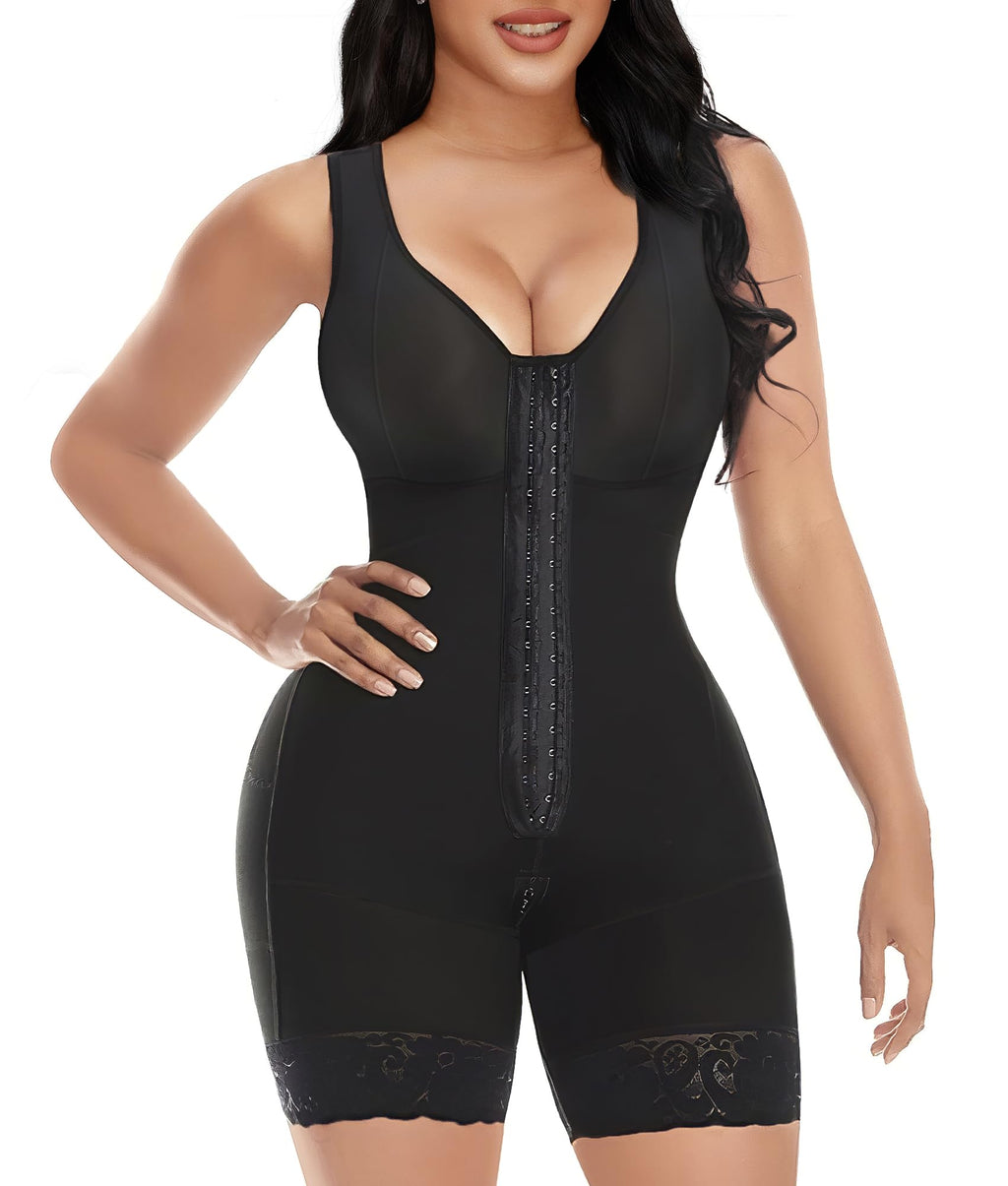 Lunea Mode Fajas Colombianas Shapewear for Women Tummy Control Post Surgery Full Body Shaper Butt Lifter with Zipper Crotch