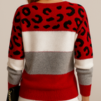 Kaley - Leopard Print Casual Sweater
