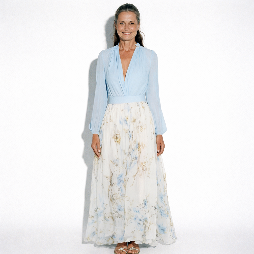 Lunea Mode®  | Zara Elegant Floral Maxi Dress