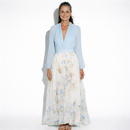 Lunea Mode®  | Zara Elegant Floral Maxi Dress