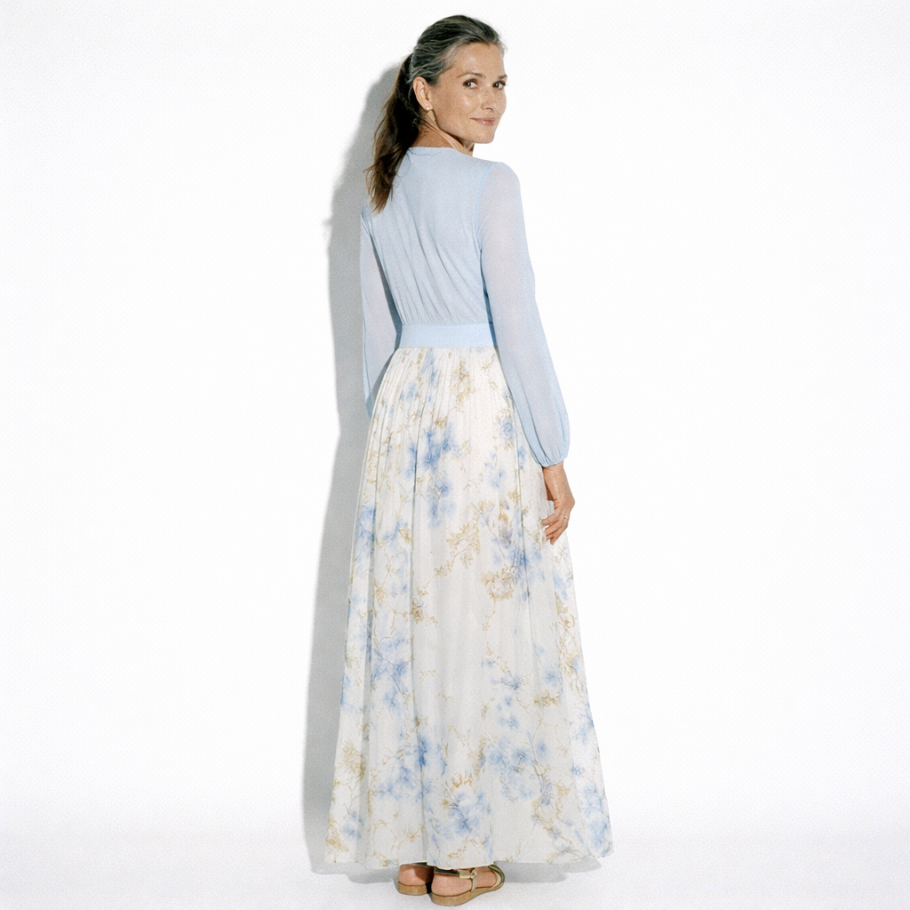 Lunea Mode®  | Zara Elegant Floral Maxi Dress